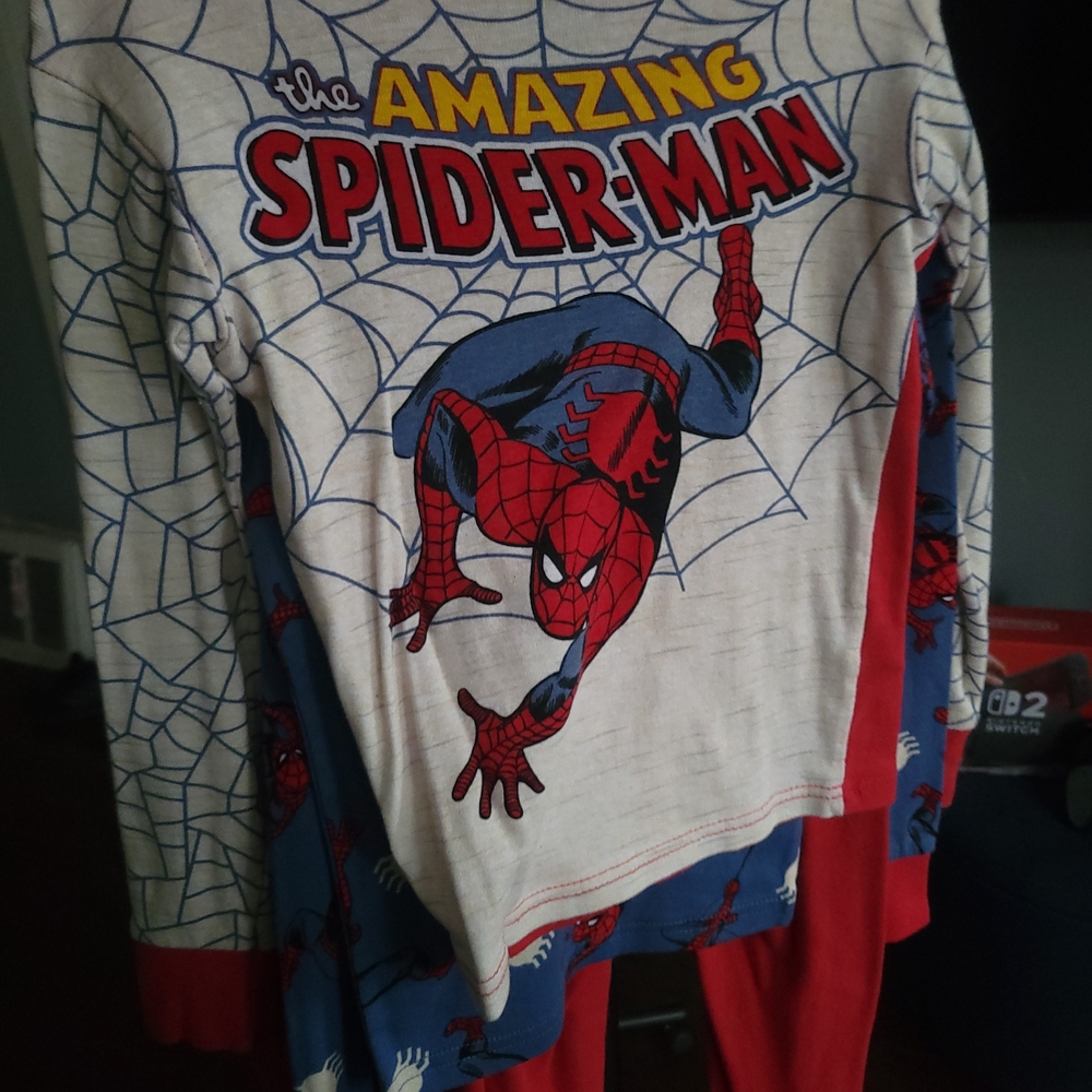 Marvel Spider-Man Kids Pajama Set - Red and Blue